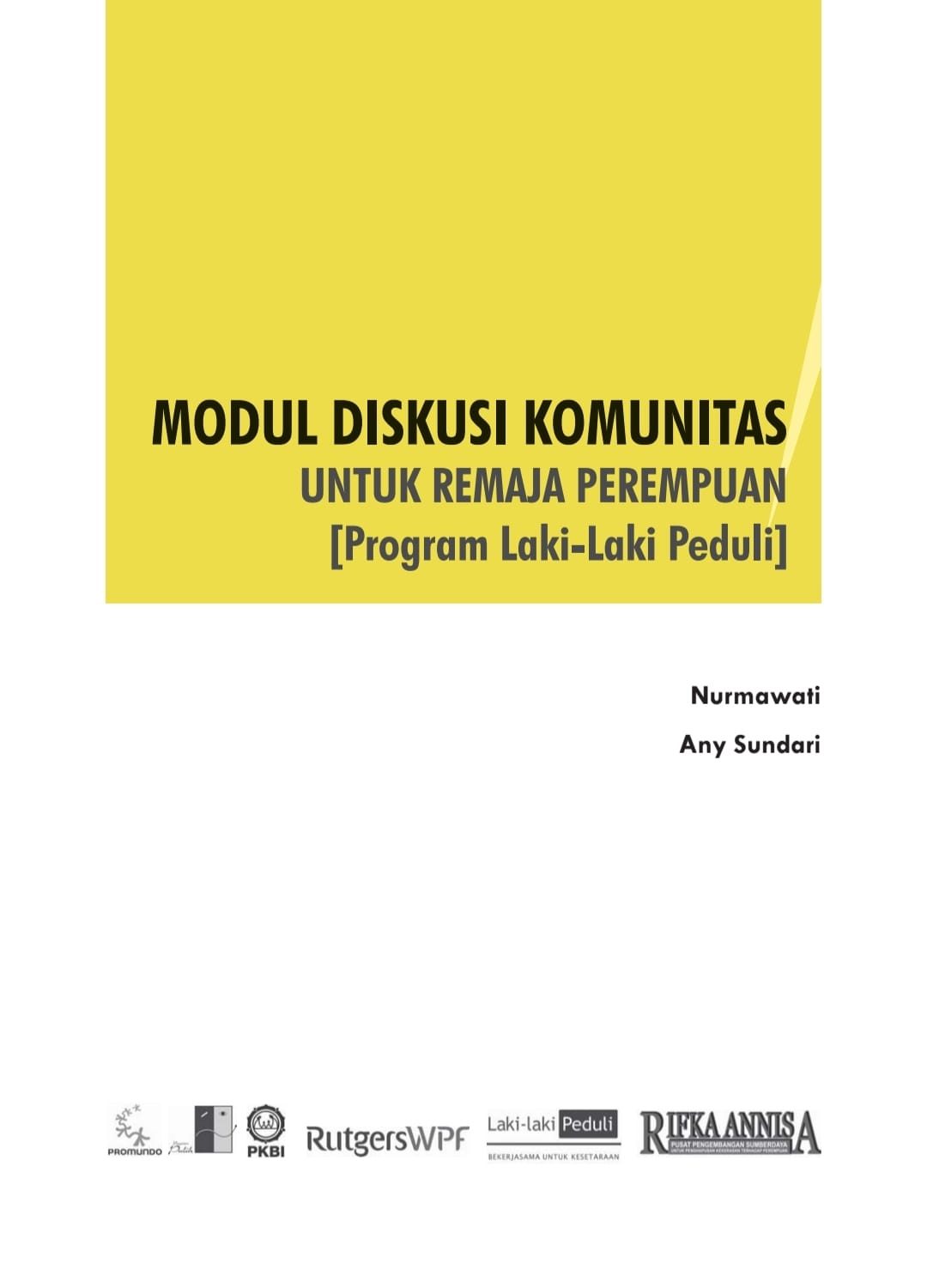 Modul Diskusi Komunitas untuk Remaja Perempuan